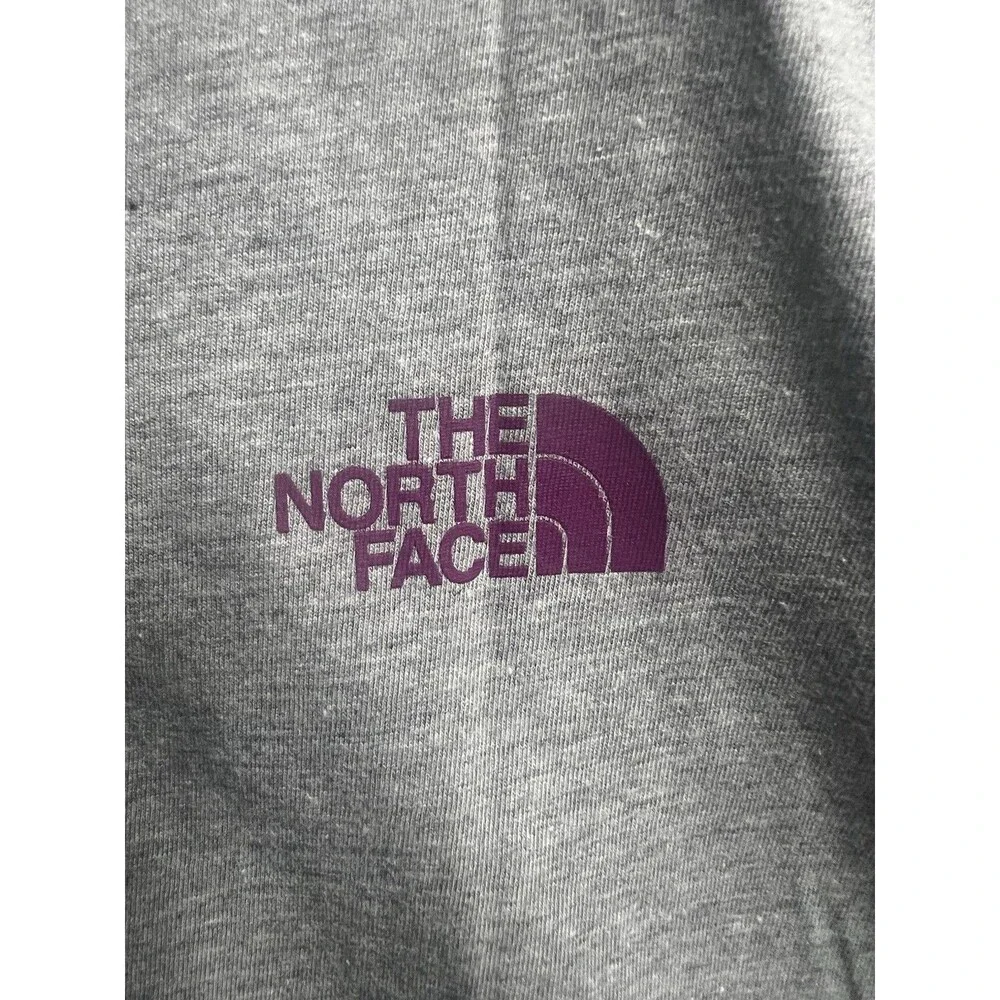 The North Face Men's Gray Cotton Jersey Graphic Logo T-Shirt Relaxed Fit XL